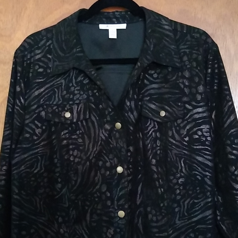 Safari Print Jacket, Shirt XL